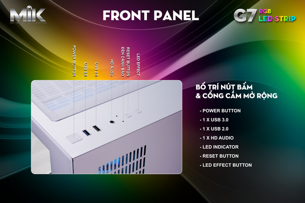 CASE MIK G7 LED STRIP