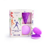  Cốc nguyệt san Gấp Gọn Z Cup (25ml) (Tặng dây đeo trang trí móc khóa, điện thoại) 