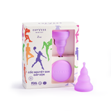  Cốc nguyệt san Gấp Gọn Z Cup (15ml) (Tặng dây đeo trang trí móc khóa, điện thoại) 