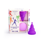  Cốc nguyệt san Gấp Gọn Z Cup (25ml) (Tặng dây đeo trang trí móc khóa, điện thoại) 
