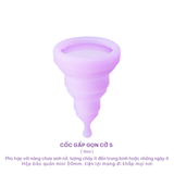  Cốc nguyệt san Gấp Gọn Z Cup (15ml) (Tặng dây đeo trang trí móc khóa, điện thoại) 