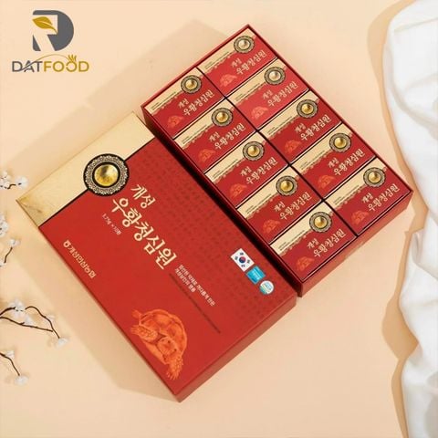 An cung ngưu hoàng hoàn Nonghyup Hàn Quốc hộp giấy đỏ 10 viên