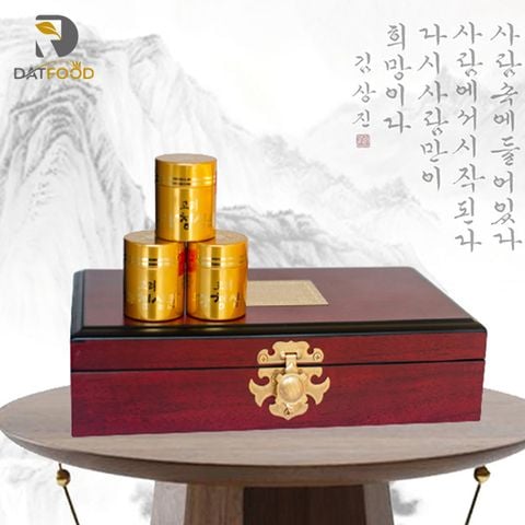 An cung ngưu hoàng Thanh Tâm Hàn Quốc hộp gỗ 10 viên