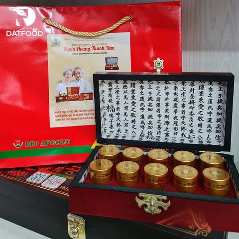 An cung ngưu hoàng Thanh Tâm Hàn Quốc hộp gỗ 10 viên