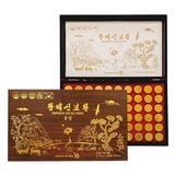 An cung ngưu Hoàng Đế SamJin Hwang Bo Hwan hộp gỗ 60 viên