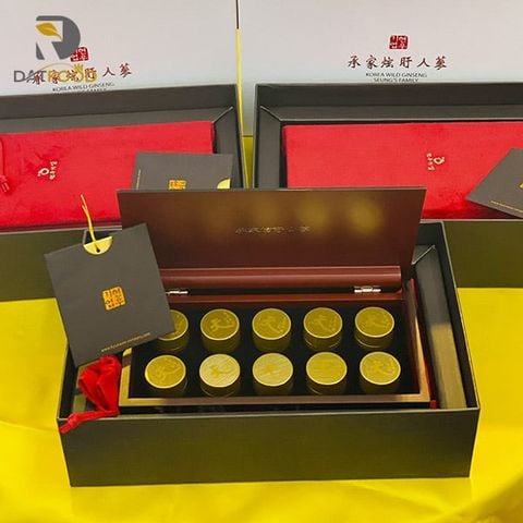 An cung ngưu Tổng Thống Dát Vàng Samdawon hộp 10 viên (loại 1)