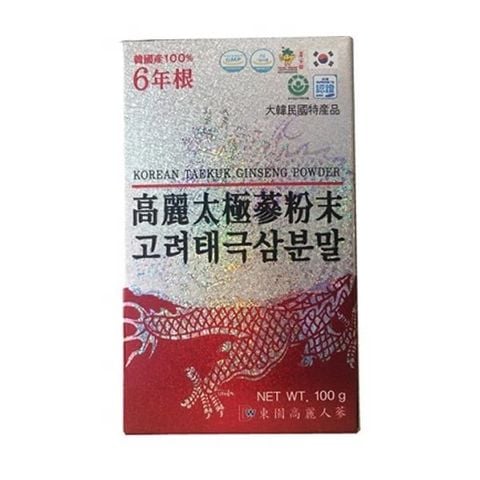 Bột sâm thái cực Dongil (Bột Taekuk) hộp 3 lọ x 100g
