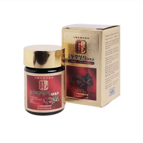 Cao linh chi đông trùng hạ thảo Pocheon hộp 5 lọ * 50g