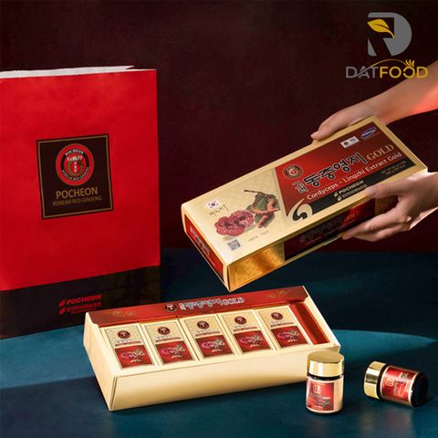 Cao linh chi đông trùng hạ thảo Pocheon hộp 5 lọ * 50g