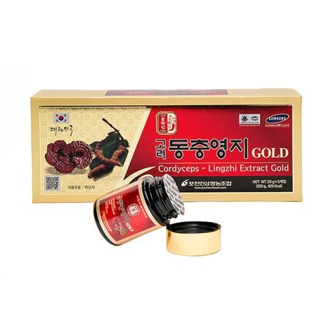Cao linh chi đông trùng hạ thảo Pocheon hộp 5 lọ * 50g