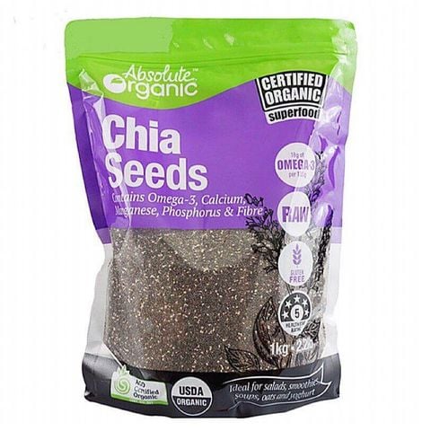 Hạt chia Úc Absolute Organic túi tím 1kg