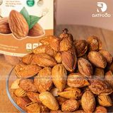 Hạt hạnh nhân rang bơ Mỹ Đạt Food vỏ mỏng hũ 450g