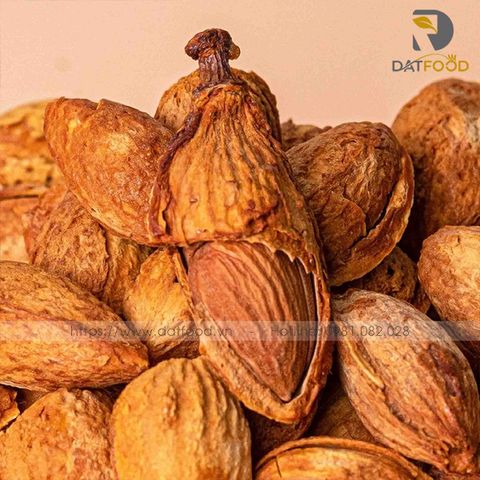 Hạt hạnh nhân rang bơ Mỹ Đạt Food vỏ mỏng hũ 450g