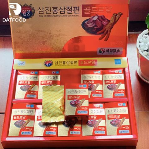 Hồng sâm lát tẩm mật ong Samjin Hàn Quốc hộp 200g