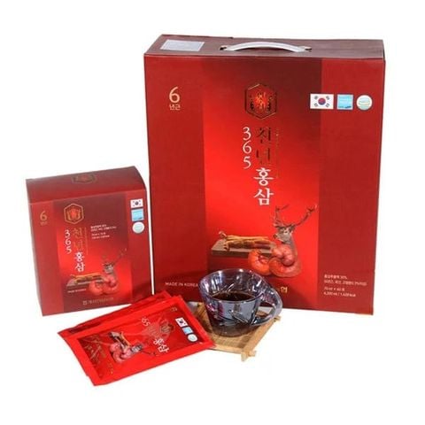 Nước hồng sâm nhung hươu linh chi 365 Hàn Quốc