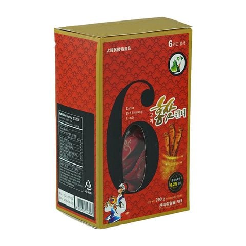 Kẹo sâm F&B Hàn Quốc hộp đỏ 200g