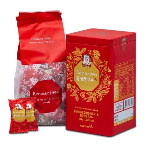 Kẹo hồng sâm KGC Hàn Quốc có đường