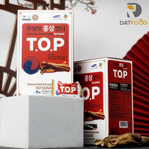 Kẹo hồng sâm không đường T.O.P Daesan Hàn Quốc gói 500g