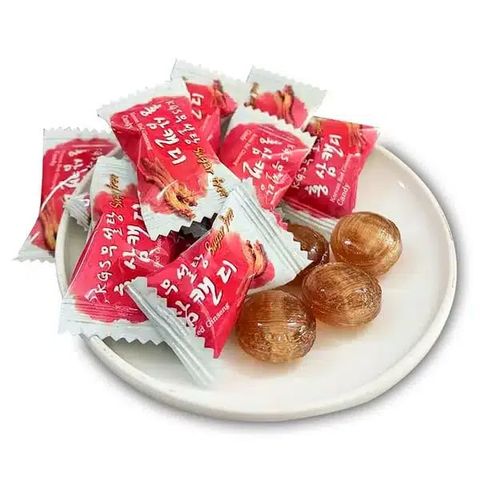 Kẹo hồng sâm không đường KGS Hàn Quốc gói 300g