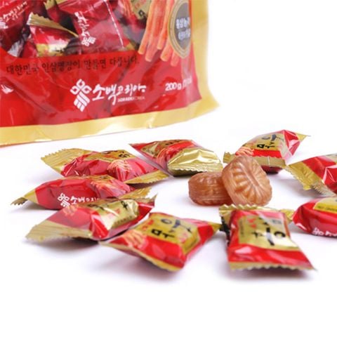 Kẹo hồng sâm Sobaek Hàn Quốc gói 200g