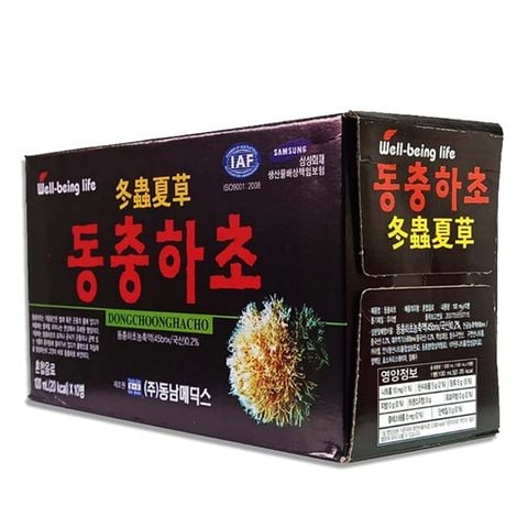 Nước đông trùng hạ thảo Dongnam Medics Hàn Quốc hộp 10 chai x 100ml