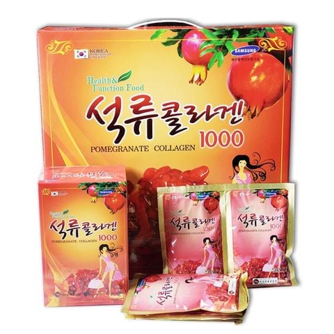 Nước ép lựu Collagen KangHwa Hàn Quốc hộp 30 gói x 80ml