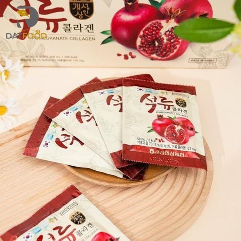 Nước ép lựu Collagen Nonghyup Hàn Quốc hộp 30 gói x 50ml