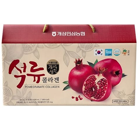 Nước ép lựu Collagen Nonghyup Hàn Quốc hộp 30 gói x 50ml