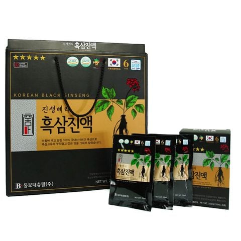 Nước hắc sâm Daesan Hàn Quốc hộp xách đen 30 gói x 70ml