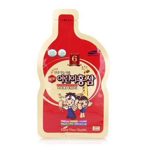 Nước hồng sâm baby hươu cao cổ KangHwa Gold Kids hộp 30 gói x 20ml