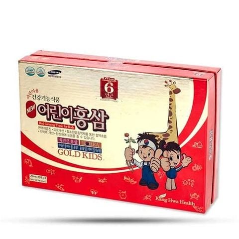 Nước hồng sâm baby hươu cao cổ KangHwa Gold Kids hộp 30 gói x 20ml