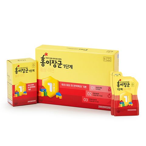 Nước hồng sâm baby KGC Hàn Quốc số 1 (3-4 tuổi) hộp vàng 30 gói x 15ml mẫu mới