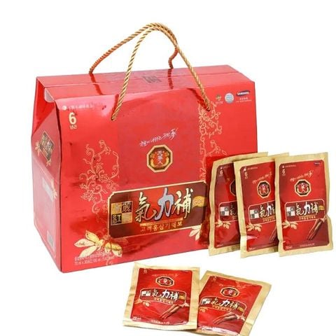 Nước hồng sâm Bio Hàn Quốc hộp xách đỏ 30 gói x 70ml