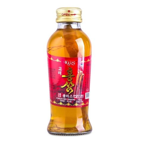 Nước hồng sâm có củ KGS Hàn Quốc hộp 10 chai x 120ml