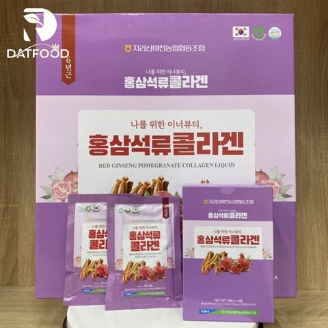 Nước hồng sâm lựu co.lla.gen Nonghyup hộp 30 gói x 50ml