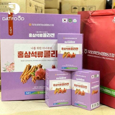 Nước hồng sâm lựu co.lla.gen Nonghyup hộp 30 gói x 50ml