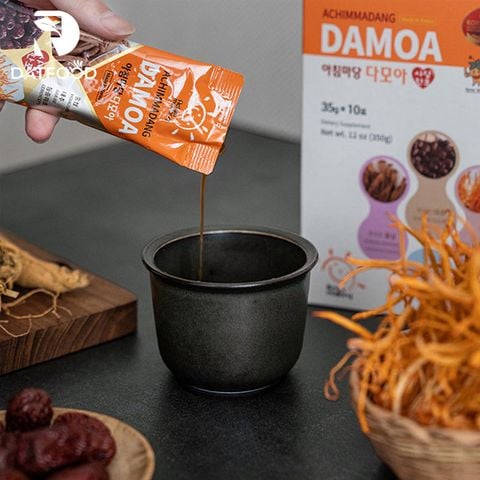 Nước hồng sâm đông trùng táo đỏ Damoa Achimmadang Hàn Quốc hộp 30 gói x 35g
