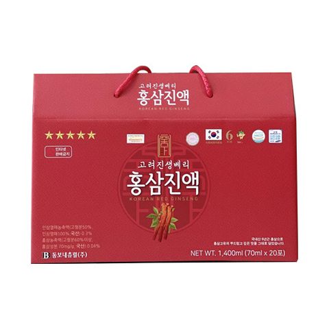 Nước hồng sâm Dongwon Hàn Quốc hộp xách đỏ 20 gói x 70ml