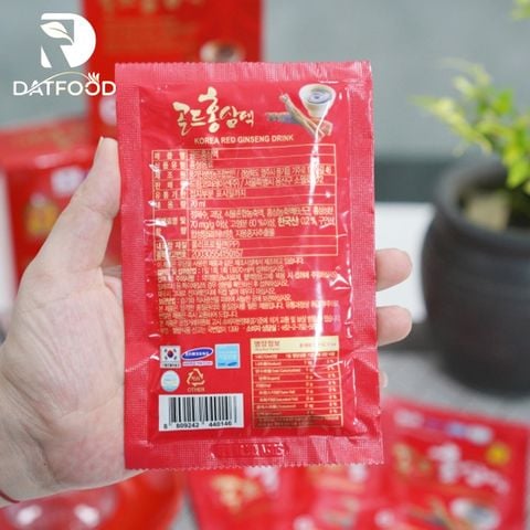 Nước hồng sâm Dream Hàn Quốc (sâm chén đỏ) hộp 30 gói x 70ml