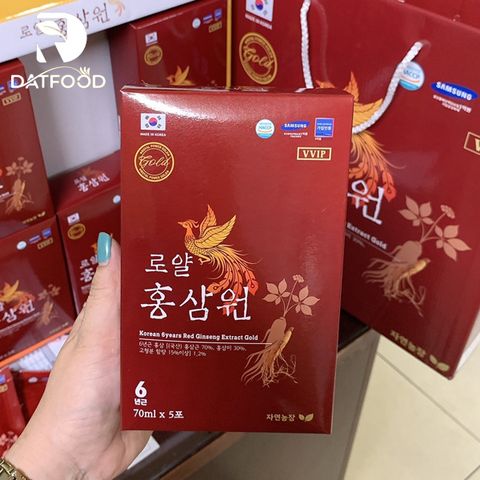 Nước hồng sâm Hoàng Gia Gold Hàn Quốc hộp 30 gói x 70ml