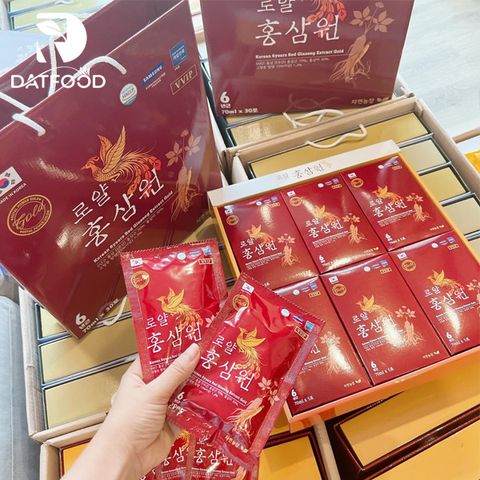 Nước hồng sâm Hoàng Gia Gold Hàn Quốc hộp 30 gói x 70ml