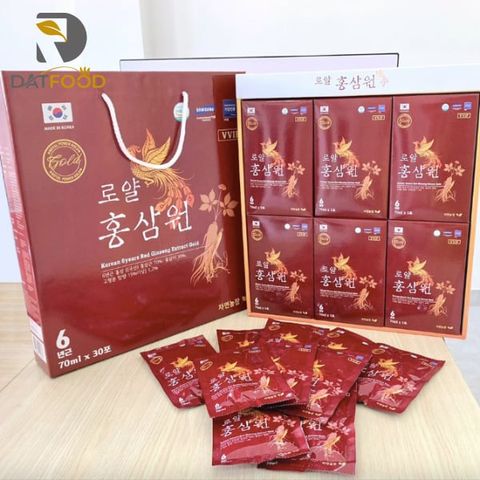Nước hồng sâm Hoàng Gia Gold Hàn Quốc hộp 30 gói x 70ml