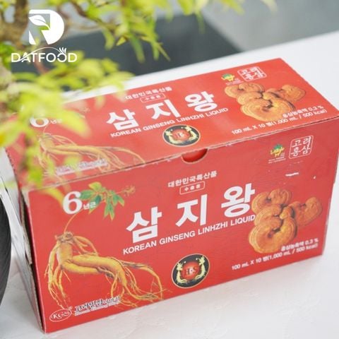 Nước hồng sâm linh chi KGS Hàn Quốc hộp 10 chai x 100ml