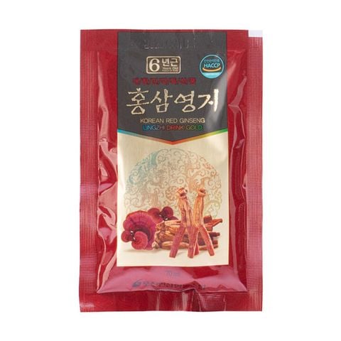 Nước hồng sâm linh chi Pocheon Hàn Quốc hộp túi xách đỏ 30 gói x 70ml