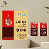 Nước hồng sâm linh chi táo đỏ Gold KGA hộp 30 gói x 70ml