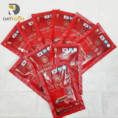 Nước hồng sâm nhung hươu linh chi 365 Hàn Quốc hộp 20 gói x 70ml
