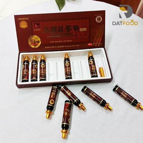 Nước hồng sâm nhung hươu linh chi KGS Hàn Quốc hộp 10 ống x 20ml