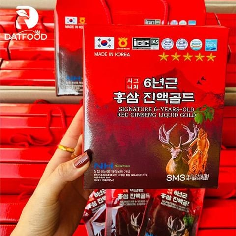 Nước hồng sâm nhung hươu SMS Bio Pharm Hàn Quốc hộp 20 gói x 70ml