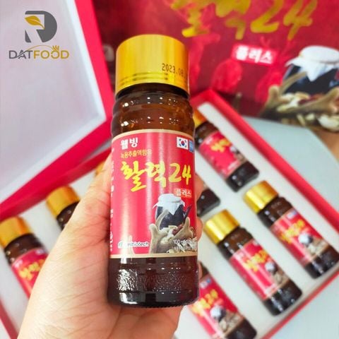 Nước hồng sâm nhung hươu Well BioTech hộp 10 chai x 100ml