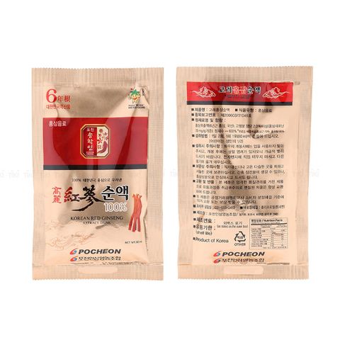 Nước hồng sâm Pocheon Hàn Quốc hộp 30 gói x 80ml